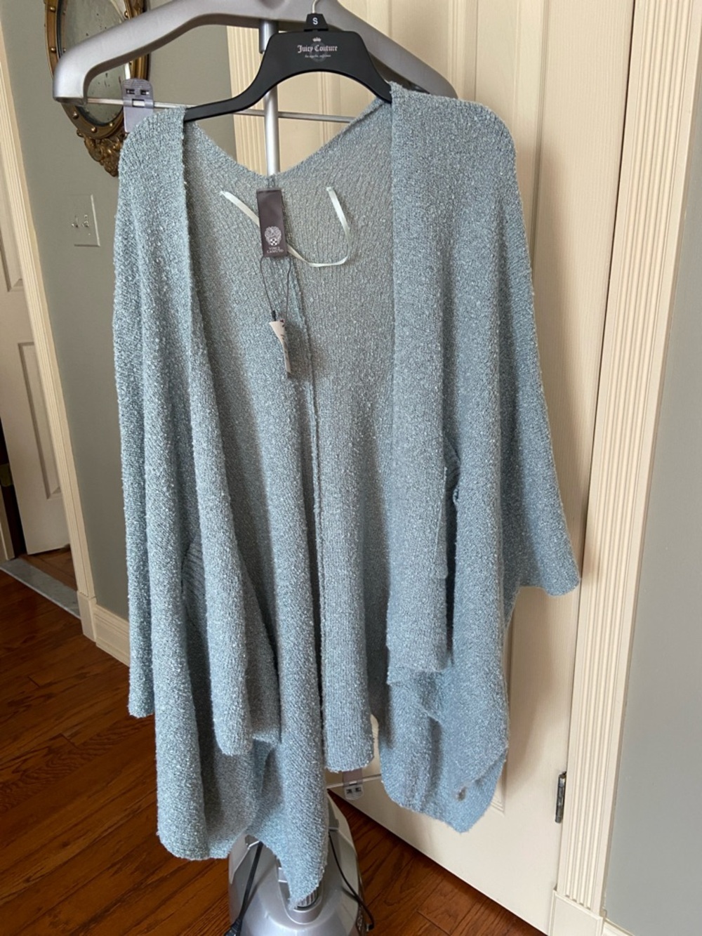 Vince Camuto Open-Front Draped Knit Cardigan